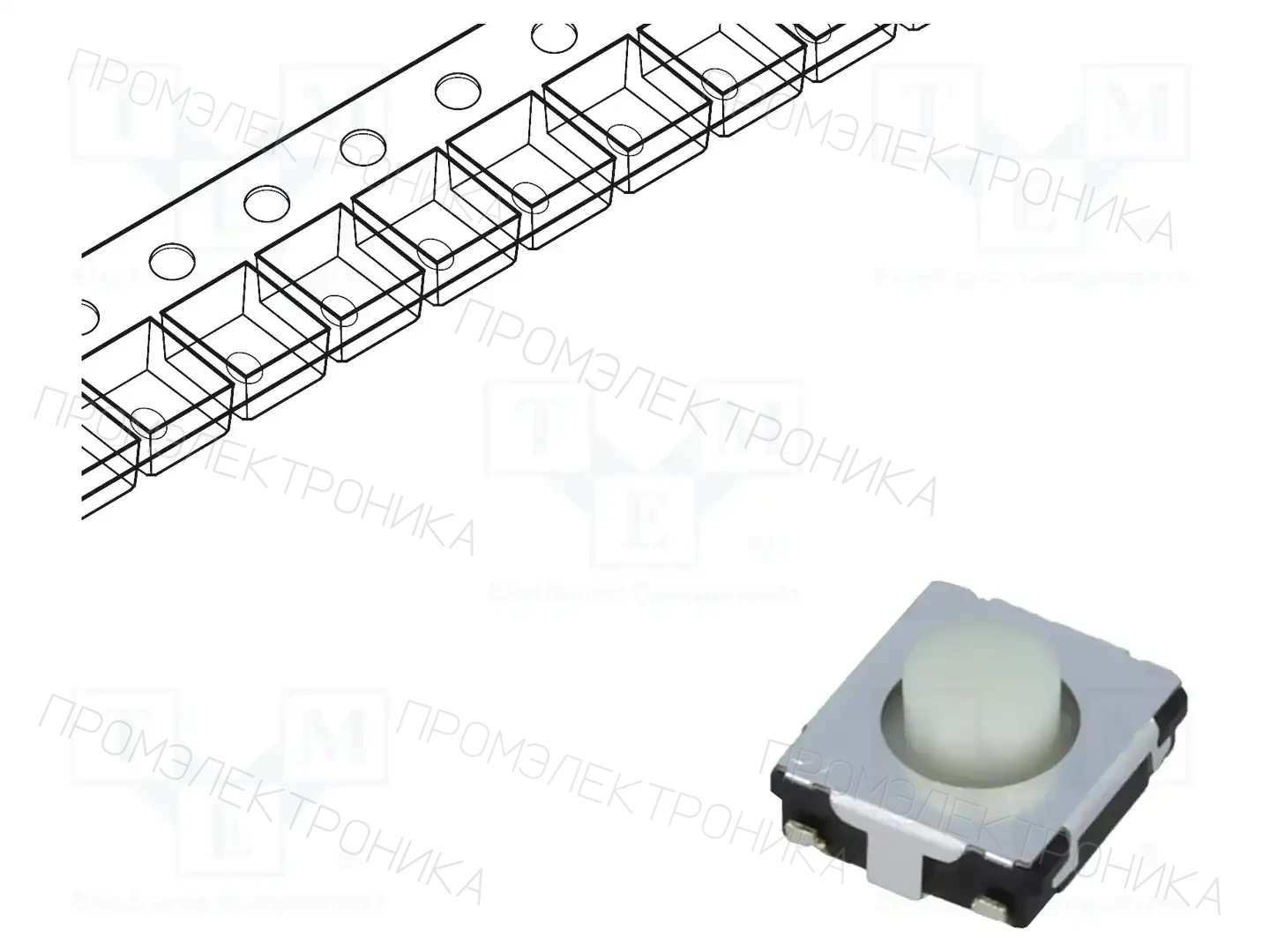 PANASONIC EVQQ2W03W — Микропереключатели TACT
