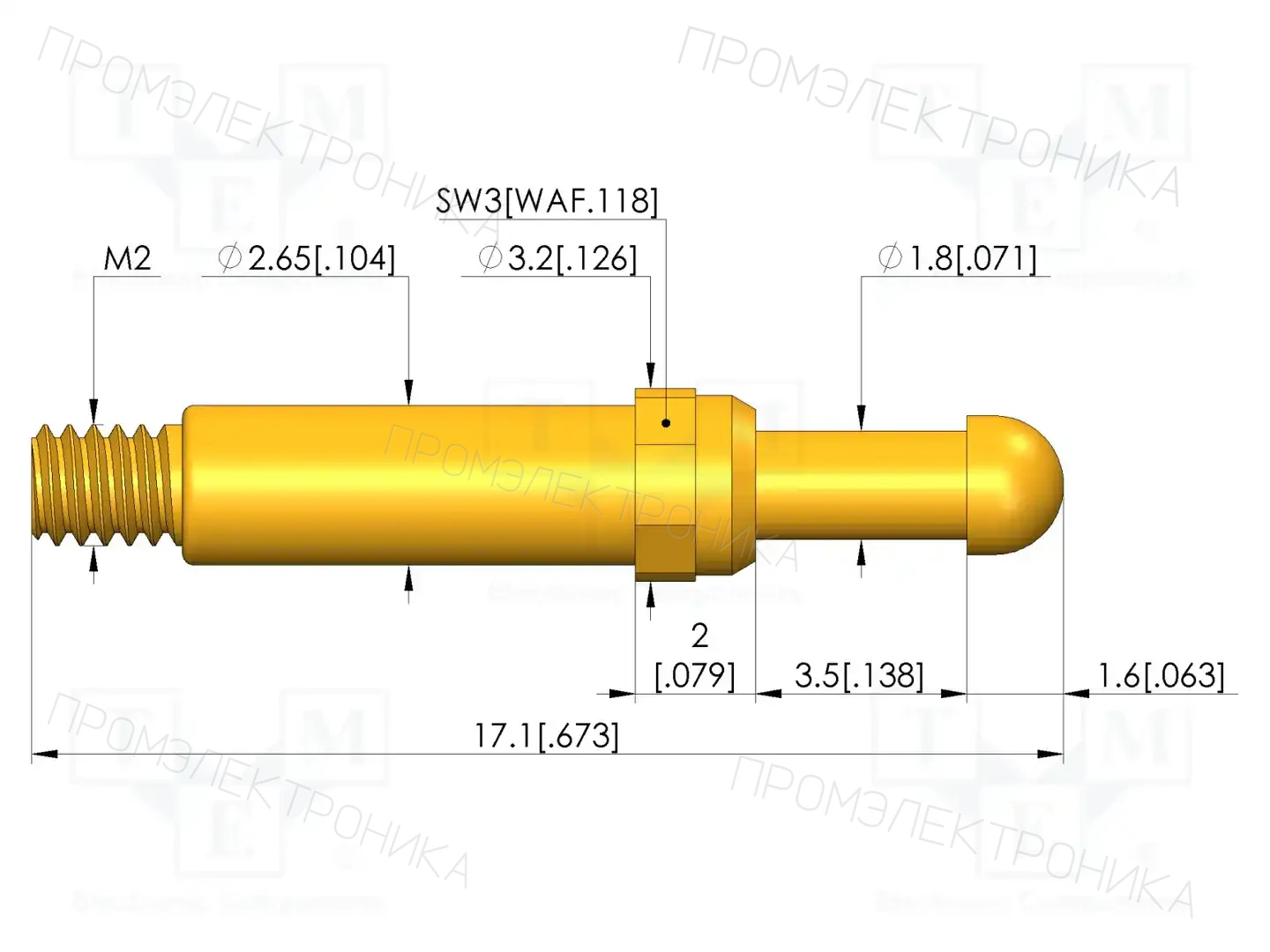 INGUN GKS-913 305 230 A 0802 M — Измерительные щупы