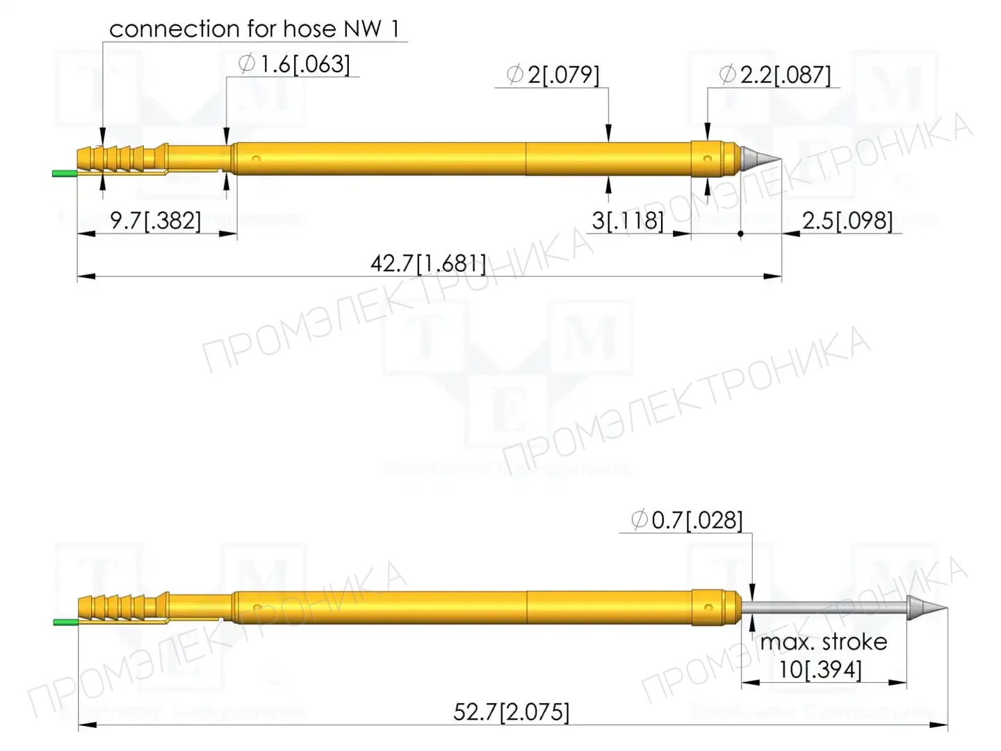INGUN PKS-200 201 150 R 0602 V — Измерительные щупы