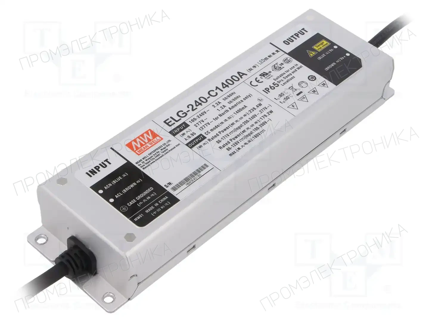 MEAN WELL ELG-240-C1400A — Блоки питания для LED
