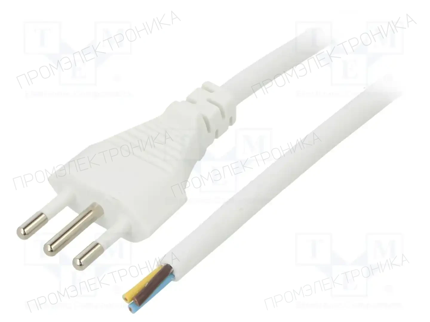 LIAN DUNG LT-319 3X1.0 WHT 1M END CUT — Кабели питания компьютерные и универс