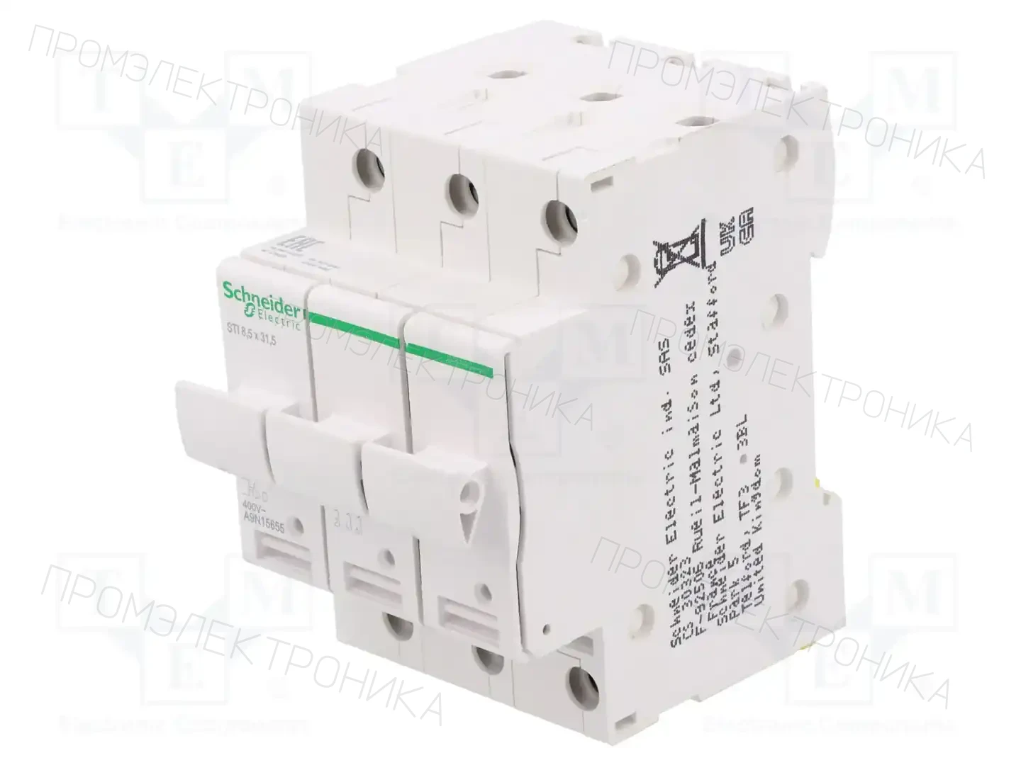 SCHNEIDER ELECTRIC A9N15655 — Гнезда предохранительные на DIN-рейку