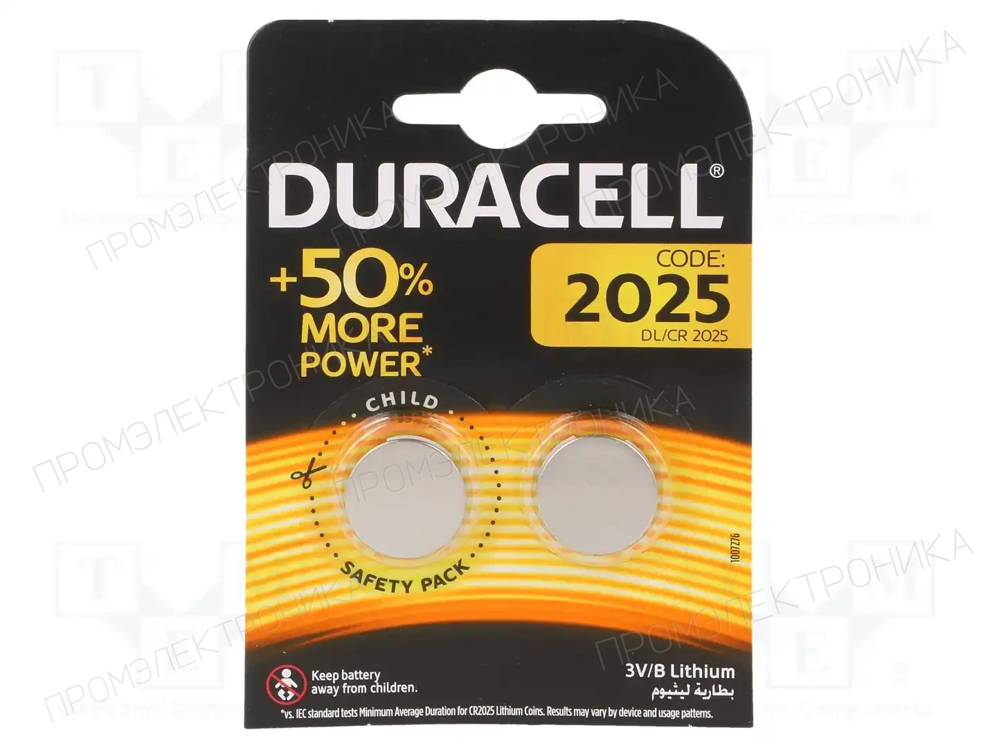 DURACELL CR2025 B2 — Батареи