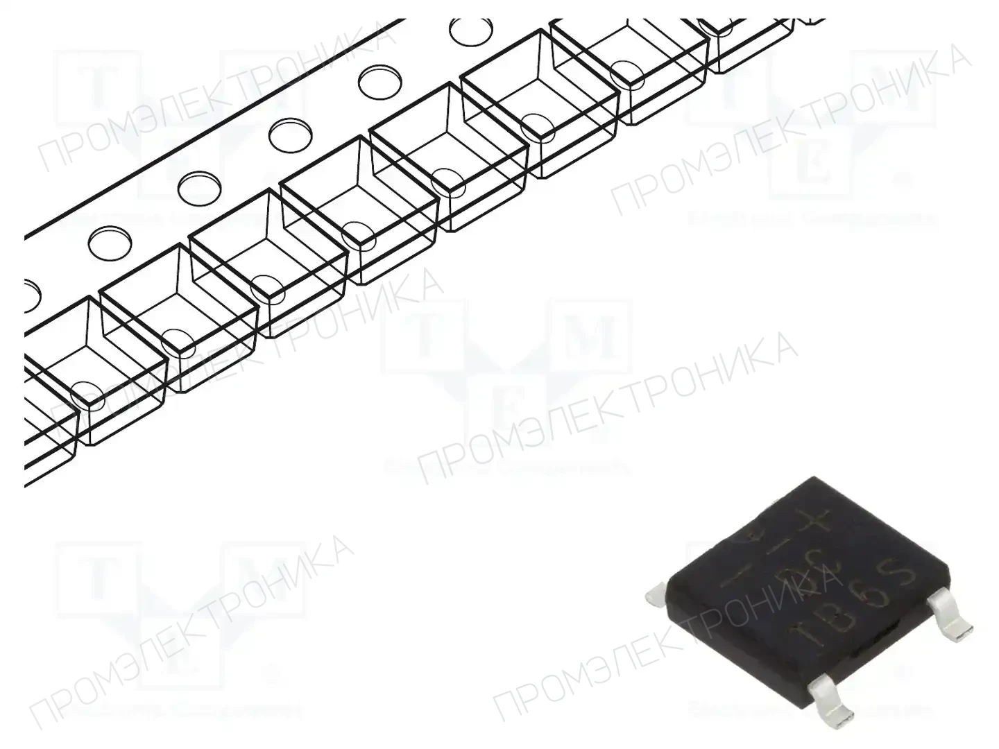 DC COMPONENTS TB6S — Однофазные мосты диодные SMD/THT