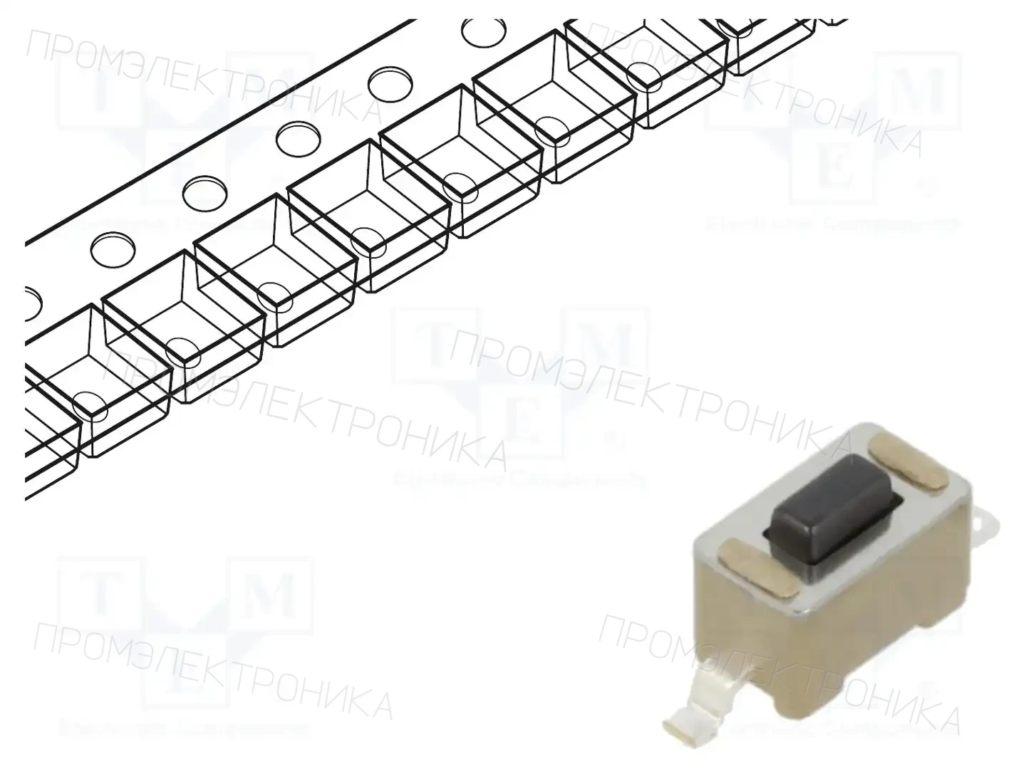 TE Connectivity 1437566-4 — Микропереключатели TACT