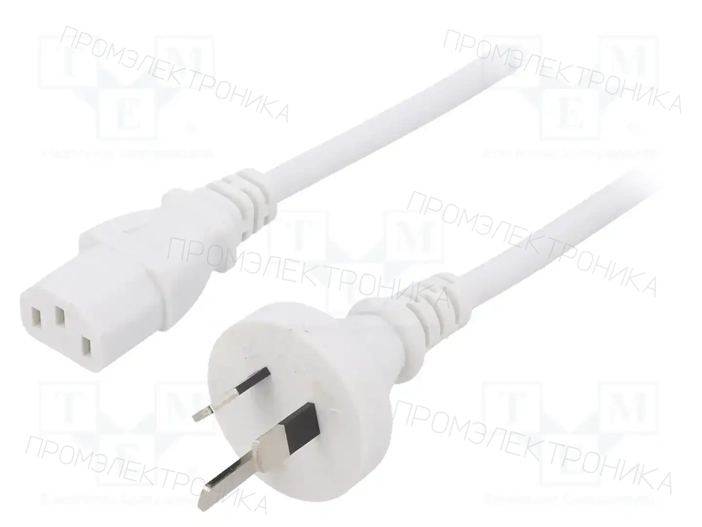 LIAN DUNG LT-423+501 H05VV-F 3X1.0 WHT 1M — Кабели питания компьютерные и универс
