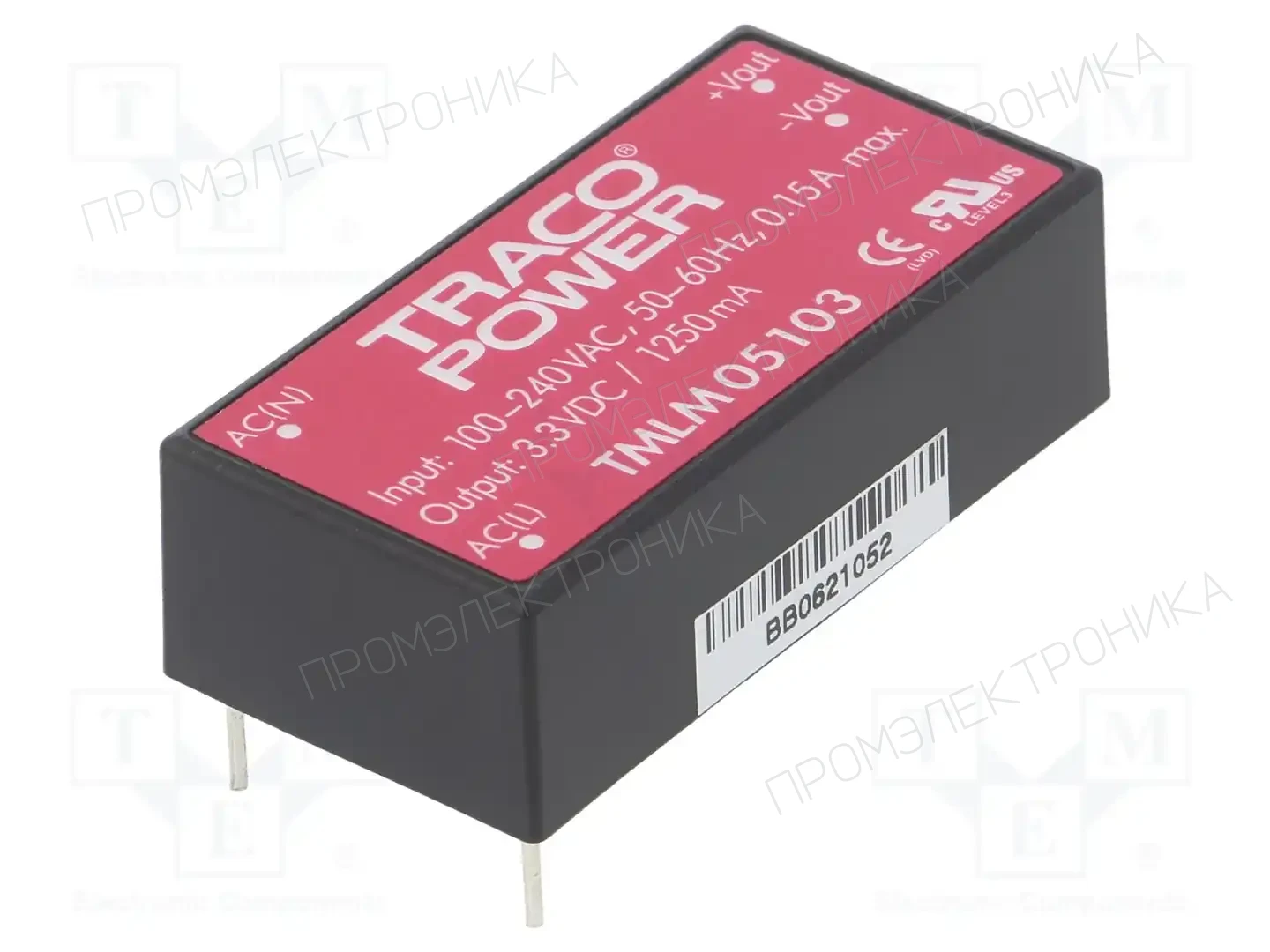 TRACO POWER TMLM 05103 — Преобразователи AC/DC для PCB