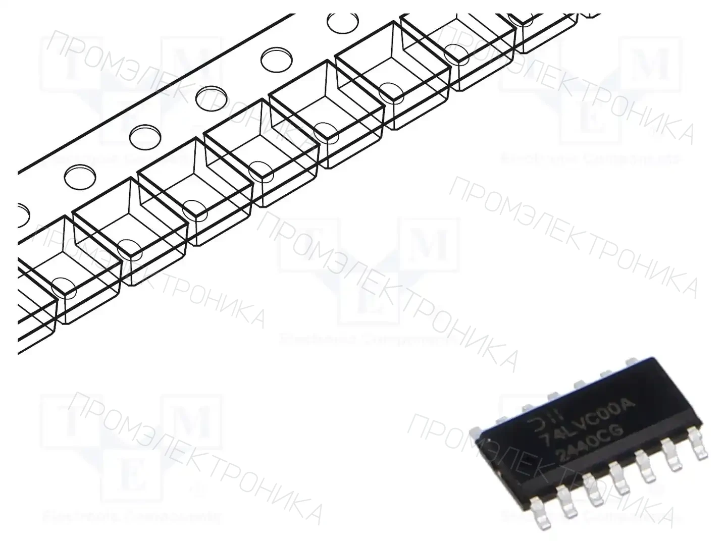 DIODES INCORPORATED 74LVC00AS14-13 — Ворота, инверторы
