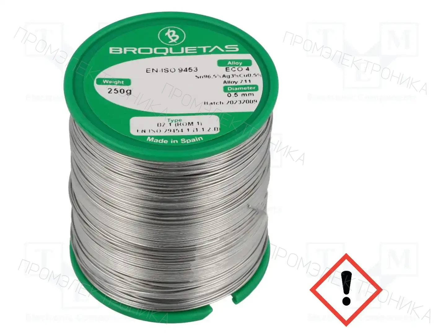 BROQUETAS ECO 4 B2.1 0,5MM 250G — Паяльные провода бессвинцовые
