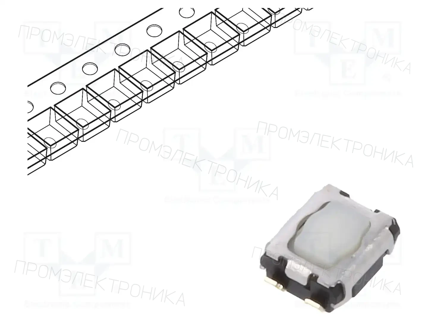 PANASONIC EVPAA402W — Микропереключатели TACT