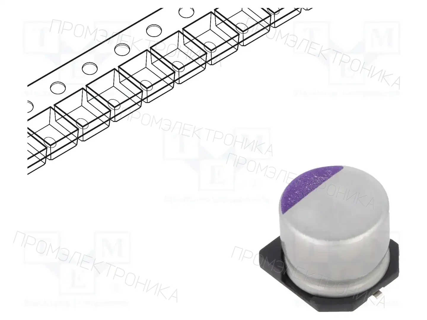 PANASONIC 16SVPK1200M — Конденсаторы полимерные SMD