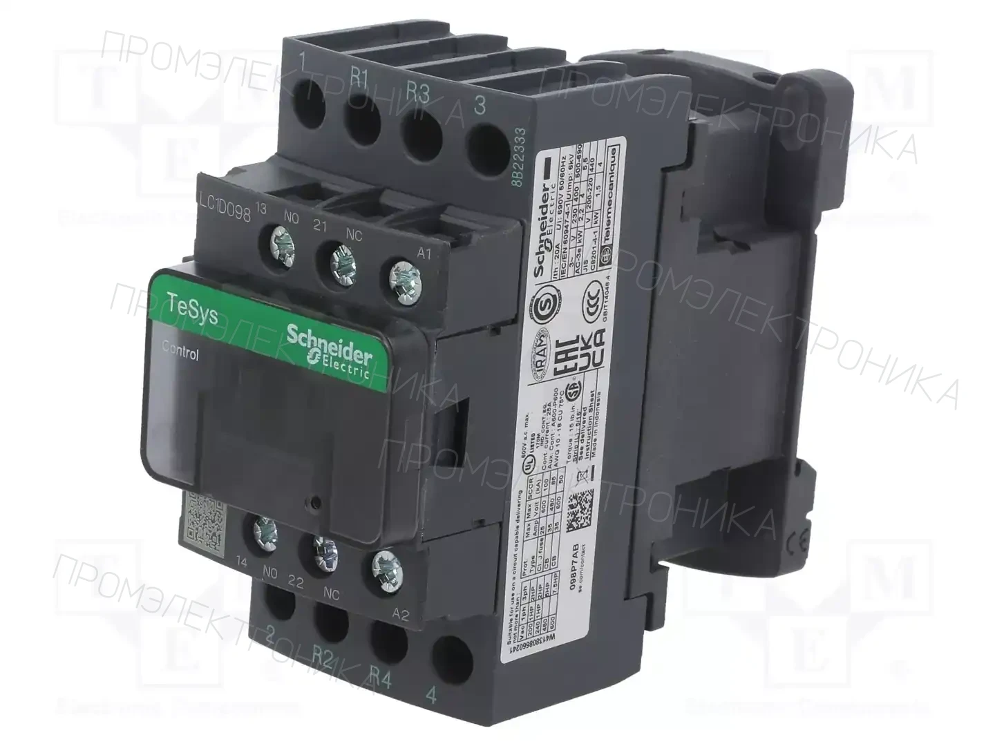 SCHNEIDER ELECTRIC LC1D098BD — Контакторы - главные модули