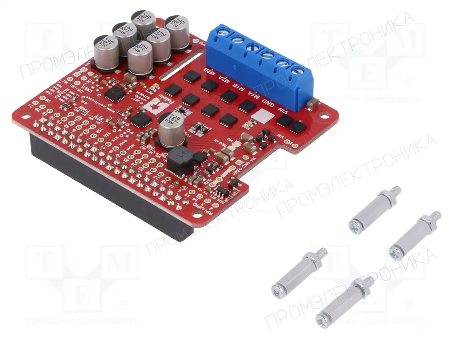 POLOLU DUAL G2 HP MOTOR DRIVER 24V14 RPI — Модульные контроллеры двигателей