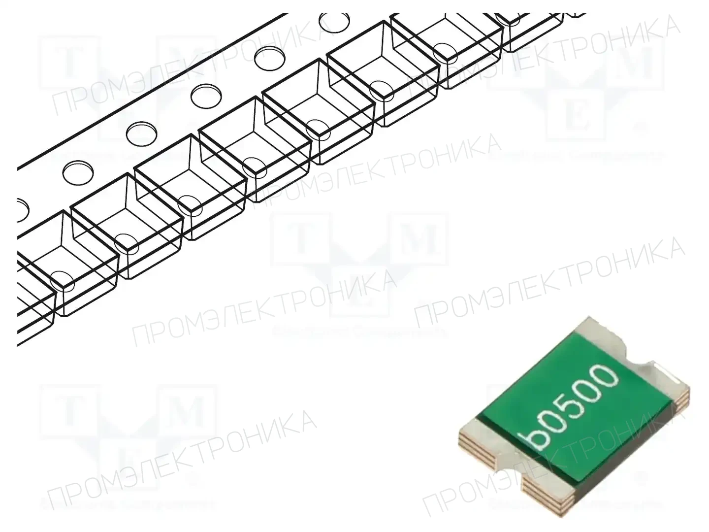 BEL FUSE 0ZCF0500FF2A — Предохранители полимерные SMD