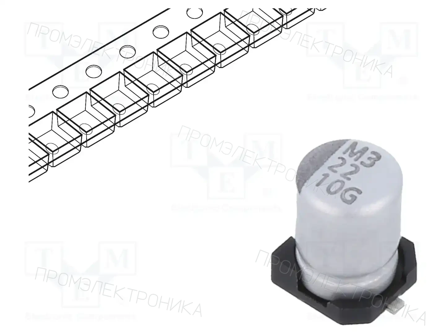 VISHAY GSC00AB2201AARL — Конденсаторы электролитические SMD