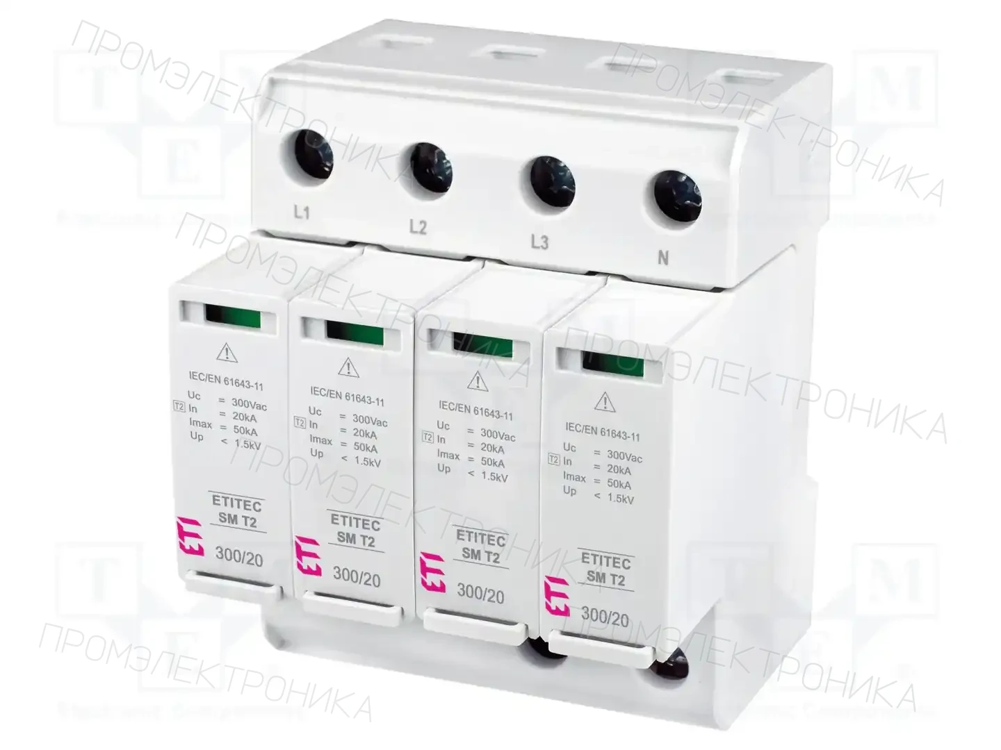ETI POLAM ETITEC SM T2 300/20 4+0 — Ограничители перенапряжения