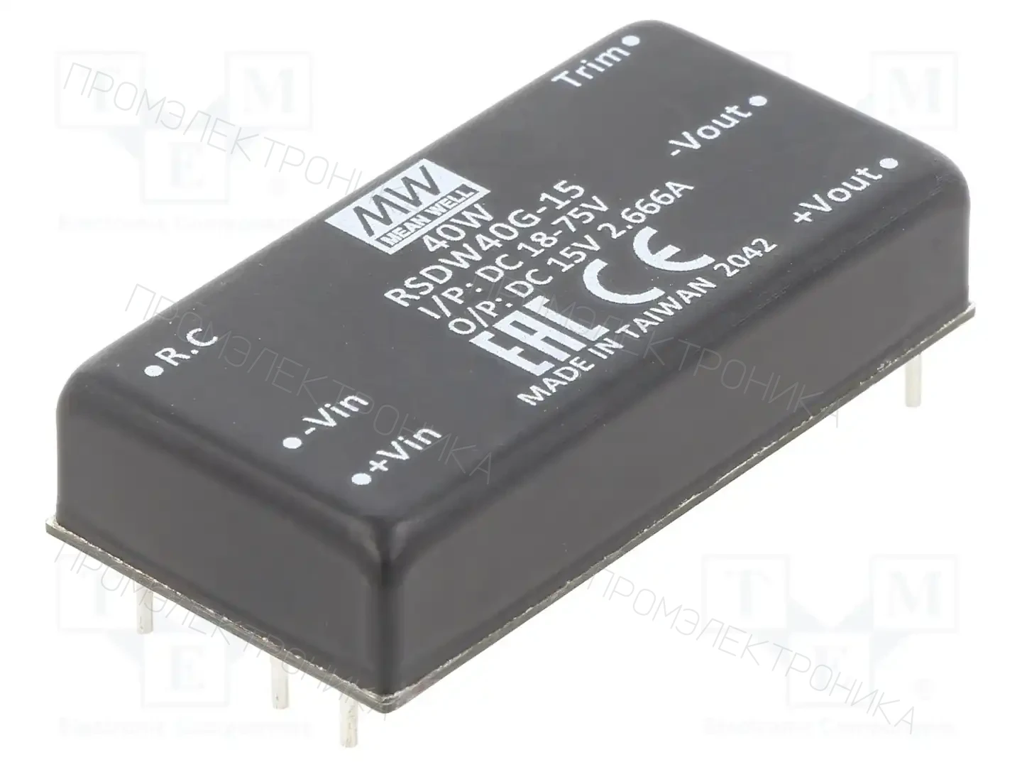 MEAN WELL RSDW40G-15 — Преобразователи DC/DC