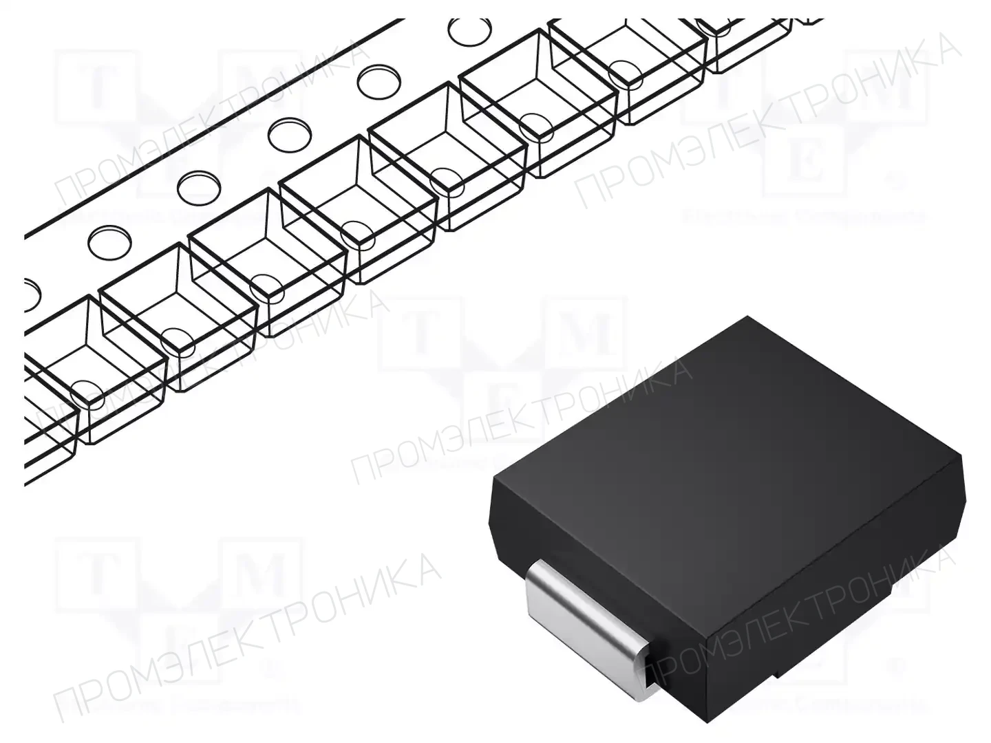 BOURNS SMBJ24A — Диоды TVS SMD однонаправленные