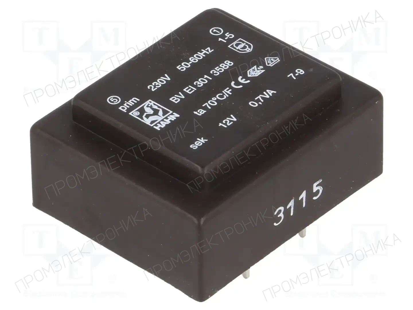 HAHN BV EI 301 3588 — Трансформаторы PCB