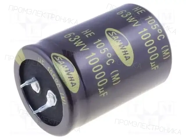 SAMWHA HE1J109M35050HA — Конденсаторы электролитические SNAP-IN