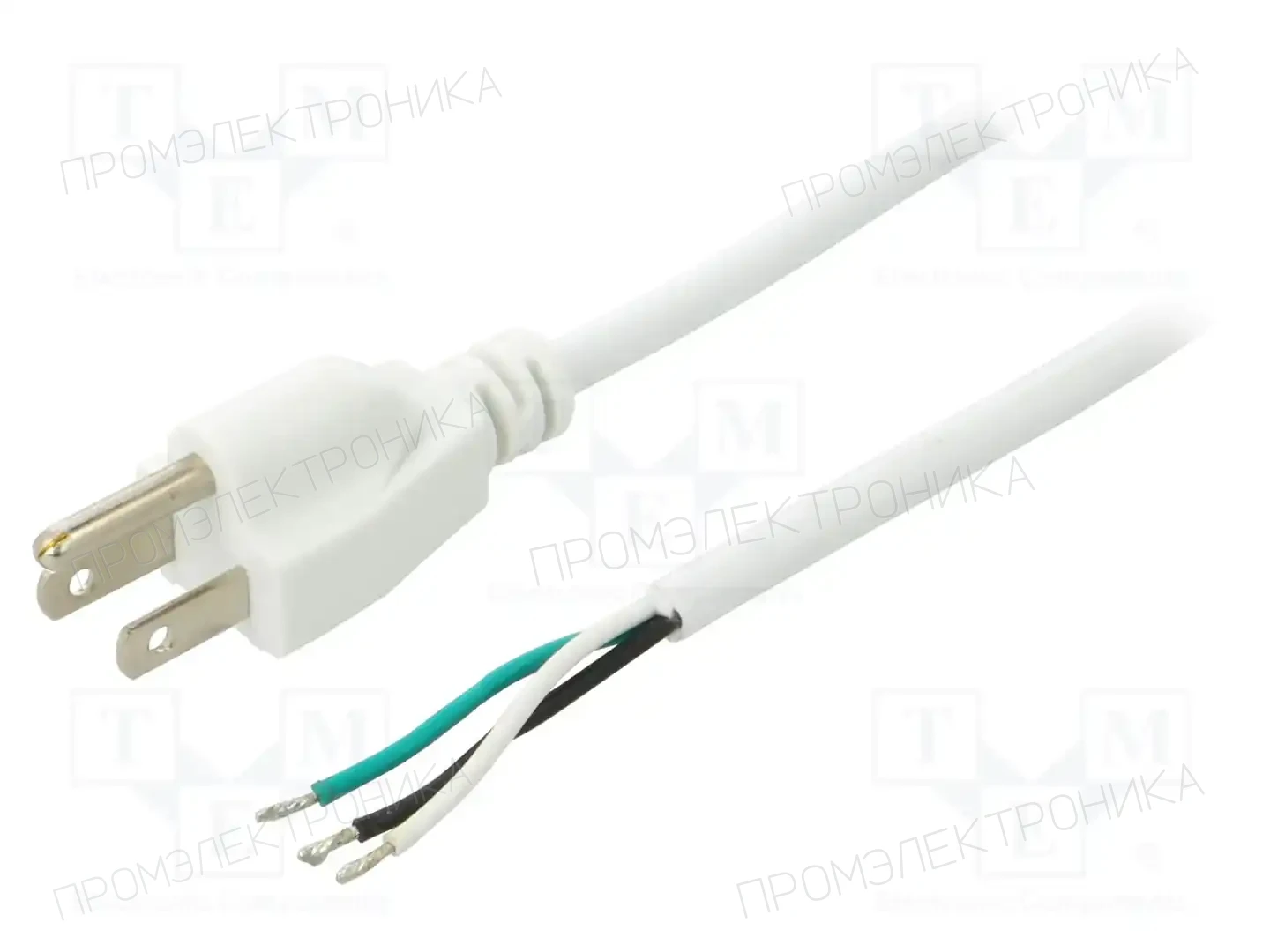 LIAN DUNG LT202 3XAWG18 105E.C 2.0M WHT — Кабели питания компьютерные и универс