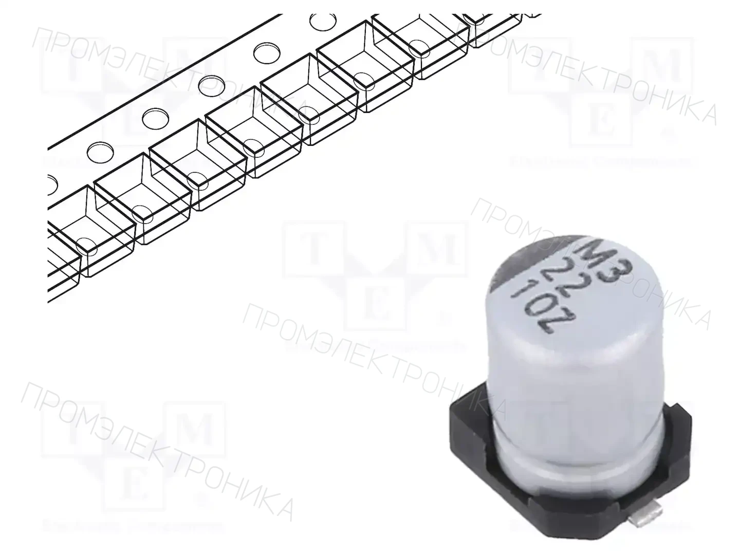 VISHAY ZSC00AB2201AARL — Конденсаторы электролитические SMD