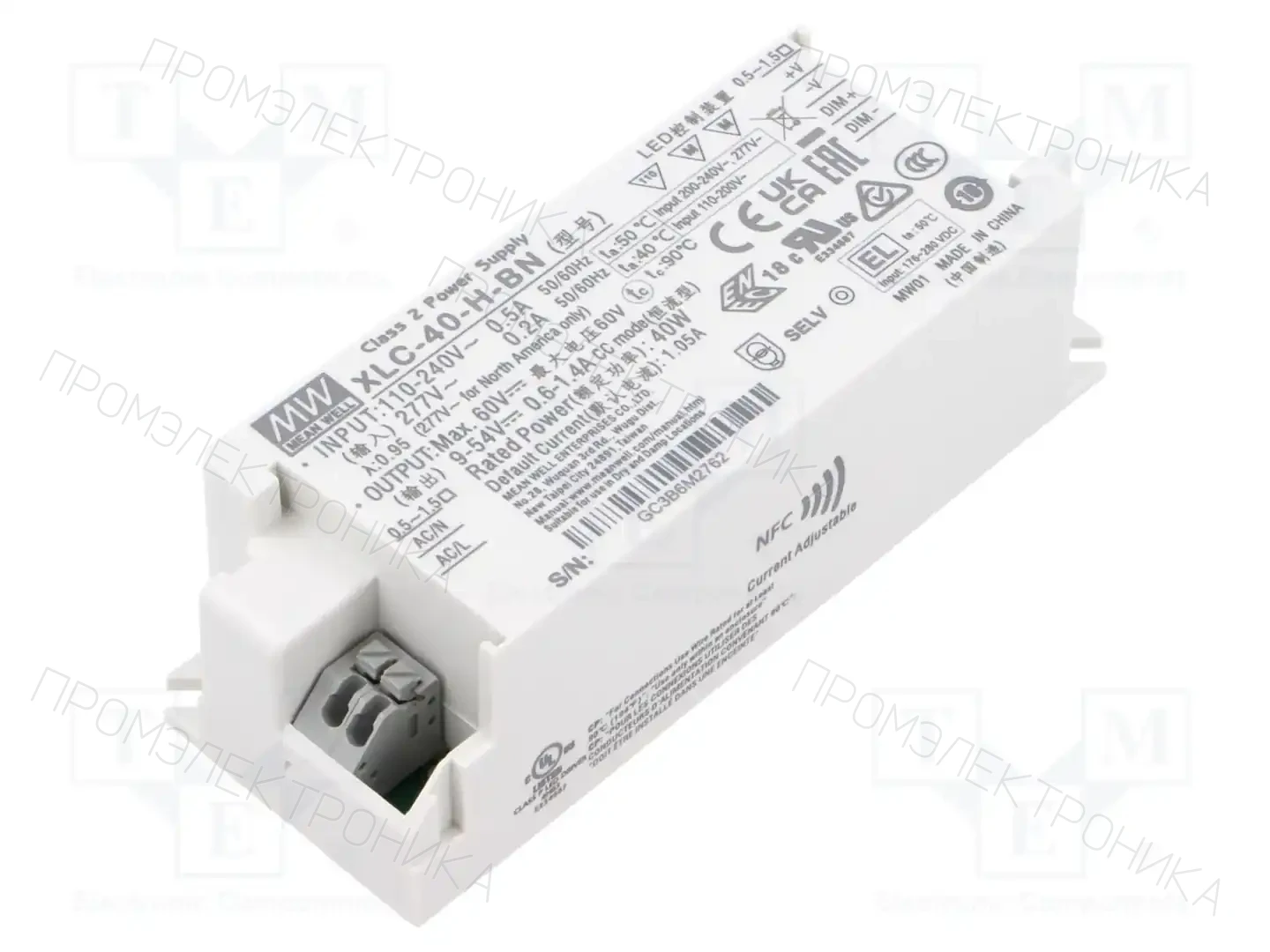 MEAN WELL XLC-40-H-BN — Блоки питания для LED
