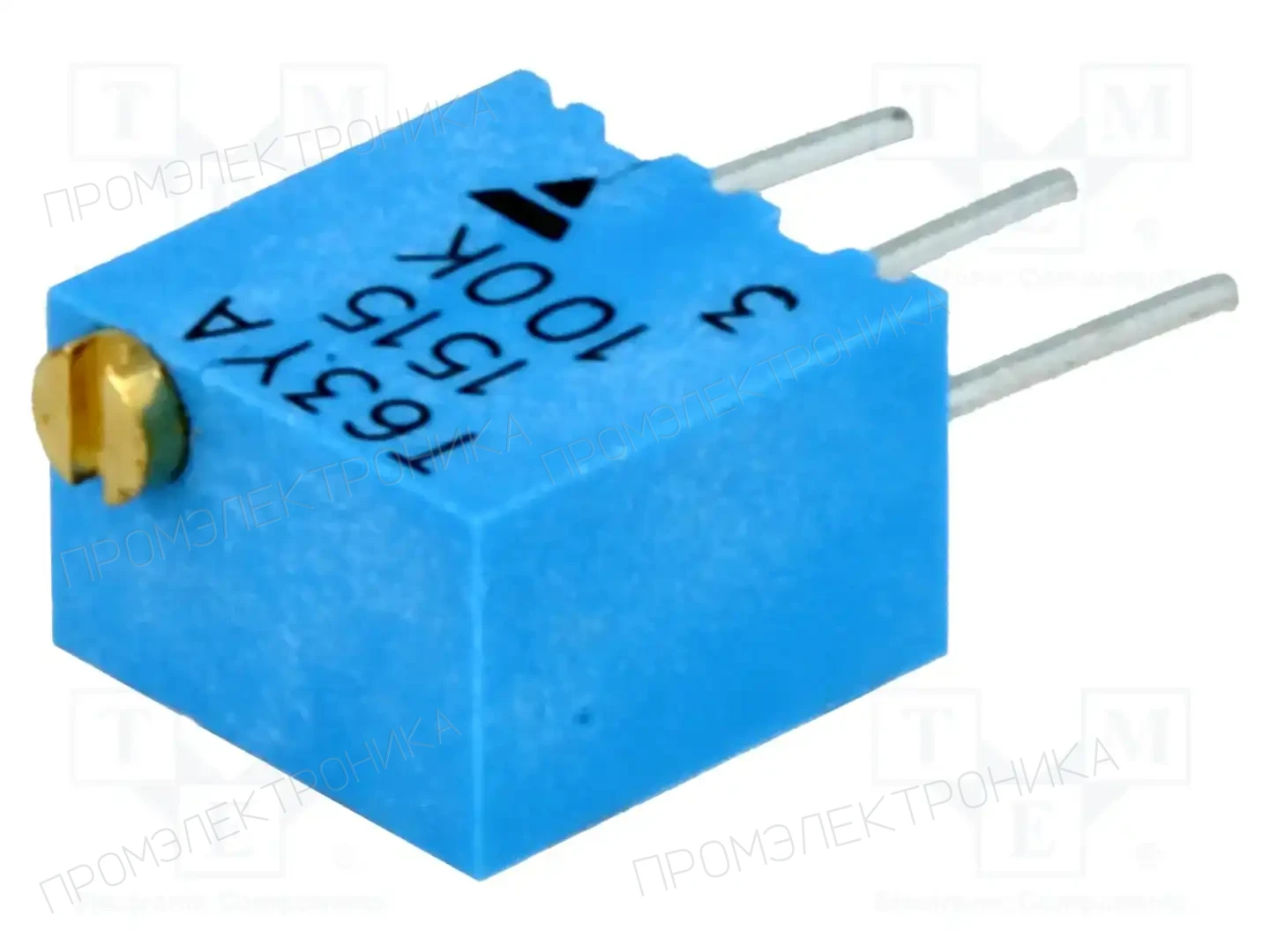 VISHAY T63YA104KT20 — Потенциометры THT многооборотные 1/4 дм