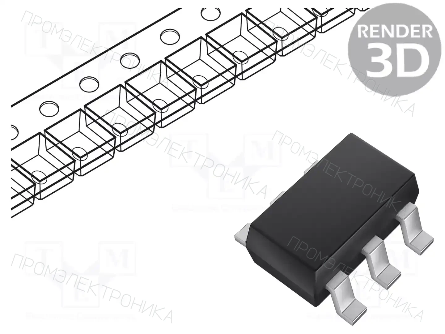 onsemi NC7SP157P6X — Декодеры, мультиплексоры, переключатели