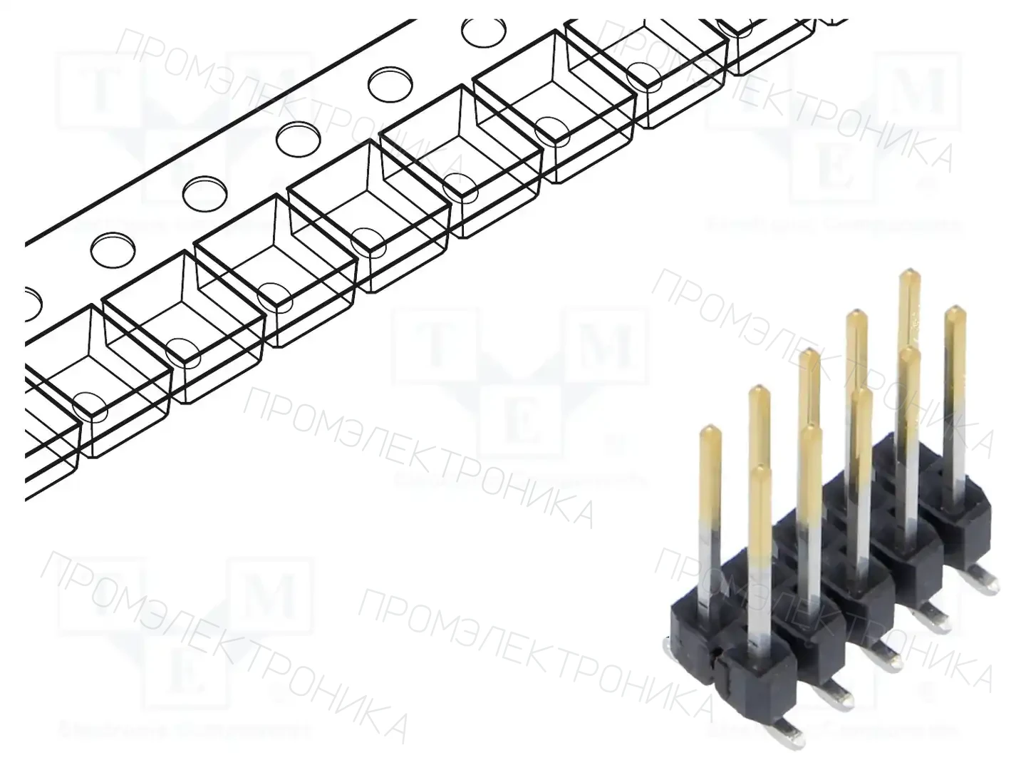 SAMTEC TSM-105-03-L-DV-P-TR — Разъeмы пластина - пластина