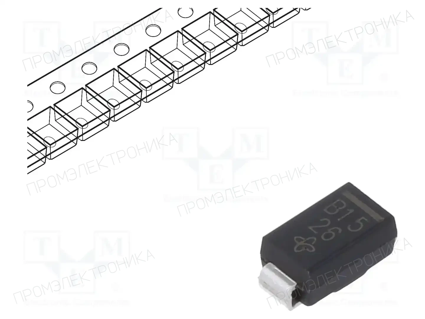 VISHAY B150-E3/61T — Диоды Шотки SMD