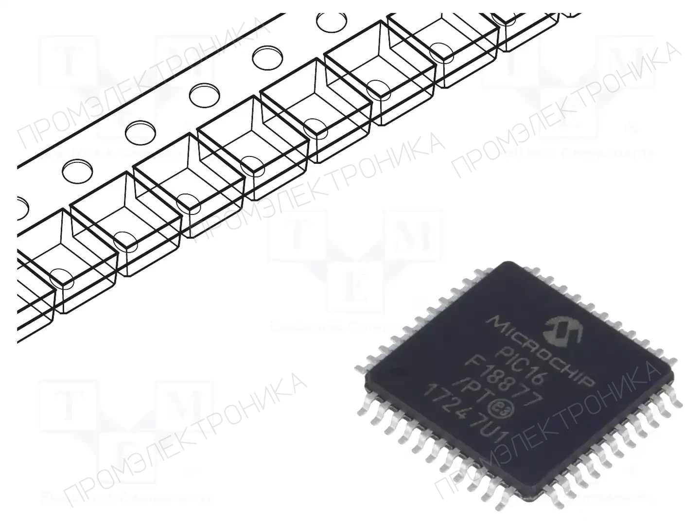 Microchip Technology PIC16F18877-I/PT — Линейка PIC 8-bit