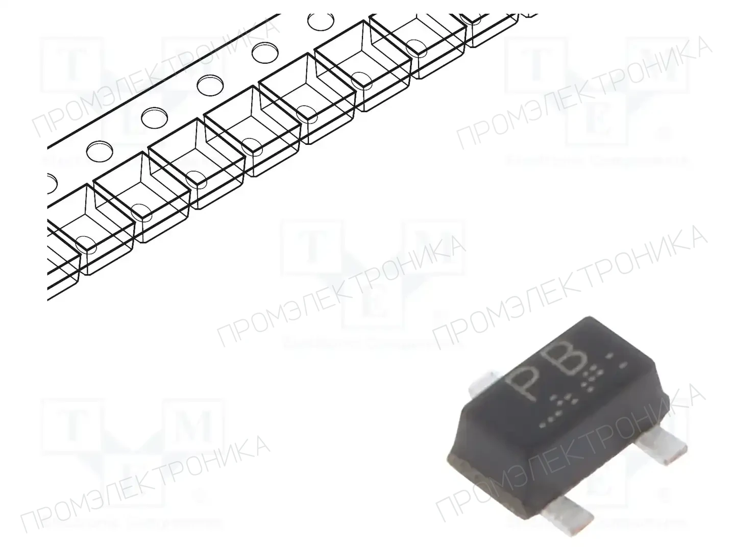 ROHM SEMICONDUCTOR 2SAR523EBTL — Транзисторы PNP SMD
