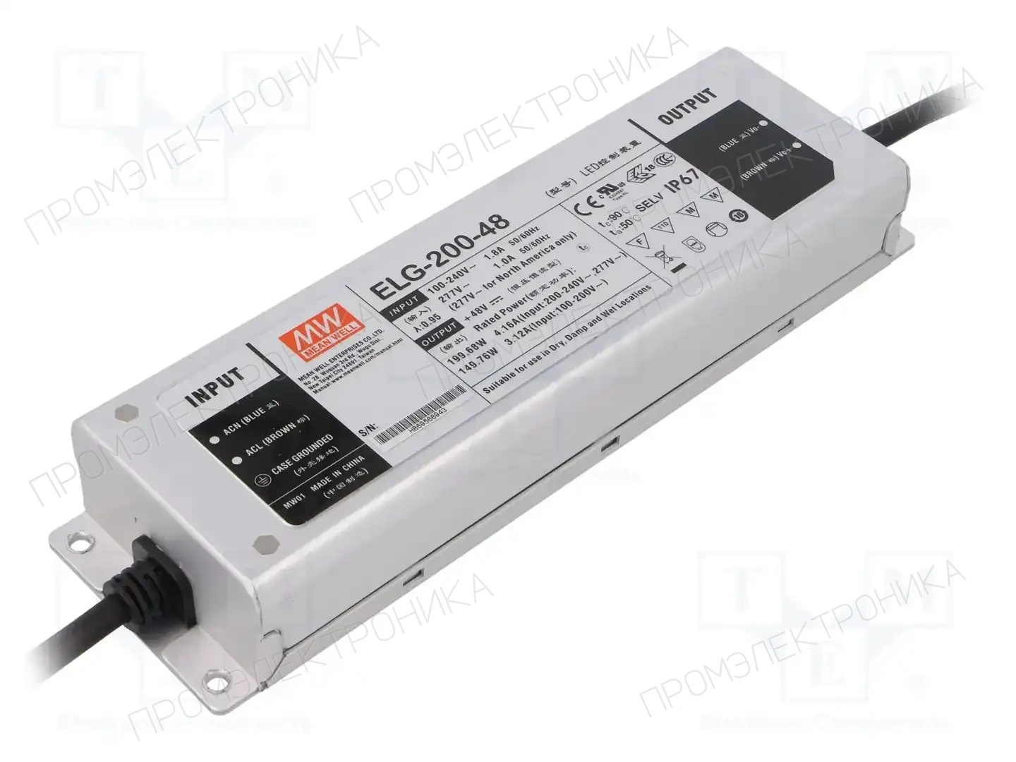 MEAN WELL ELG-200-48 — Блоки питания для LED