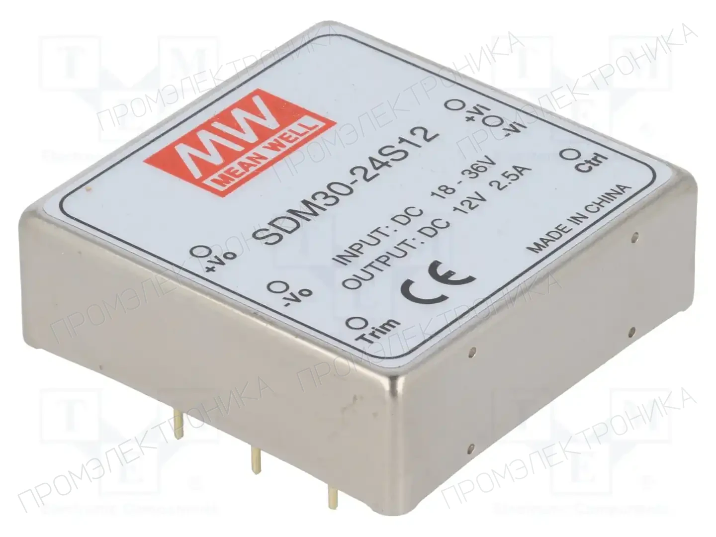 MEAN WELL SDM30-24S12 — Преобразователи DC/DC