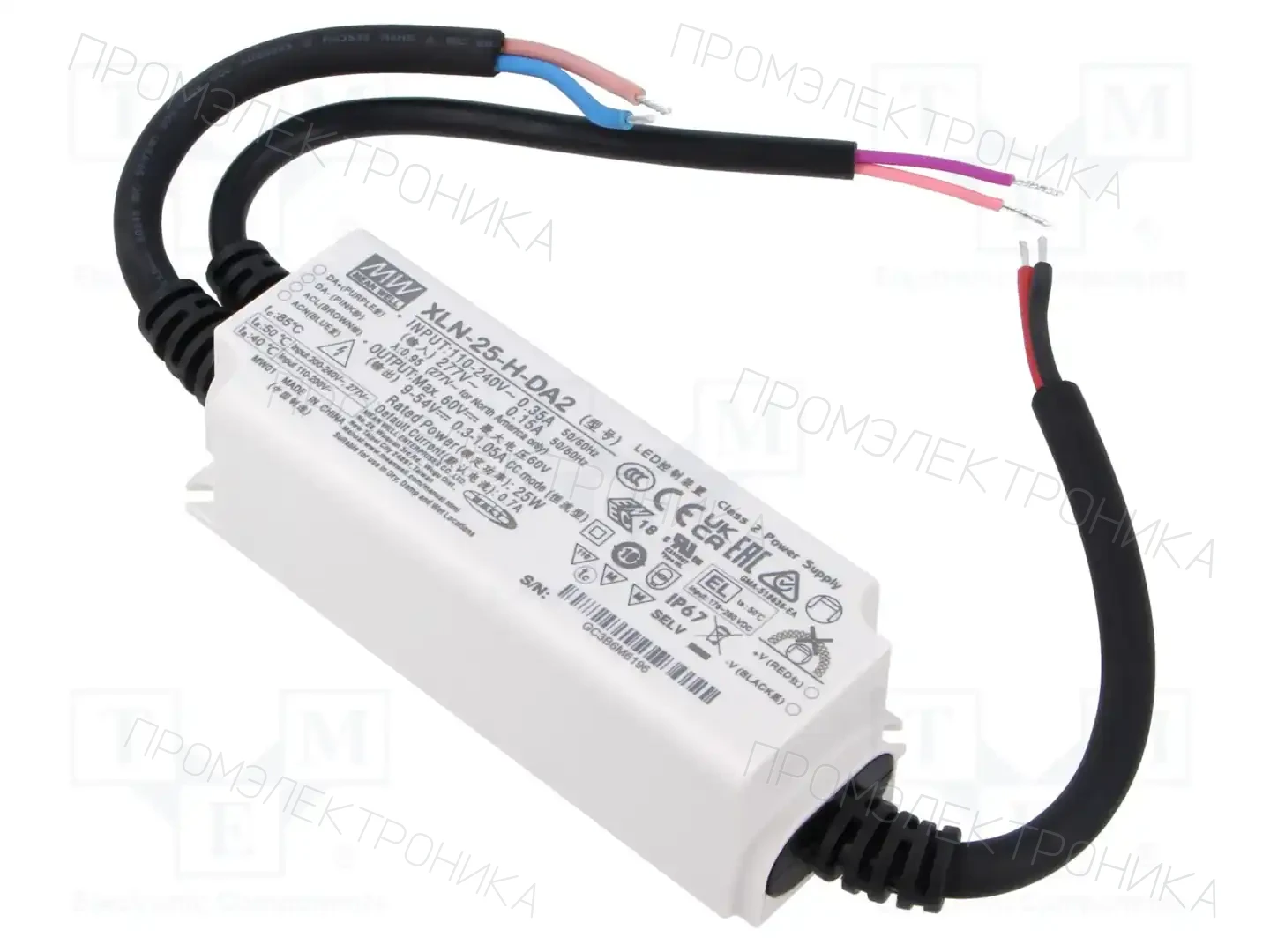 MEAN WELL XLN-25-H-DA2 — Блоки питания для LED