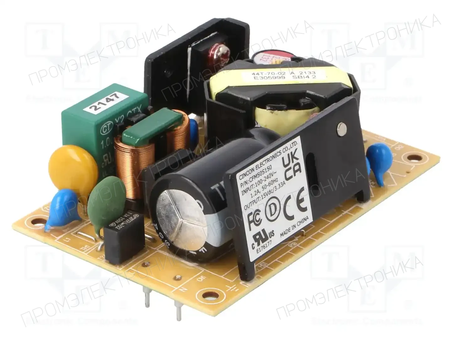 CINCON CFM50S150-P — Преобразователи AC/DC для PCB