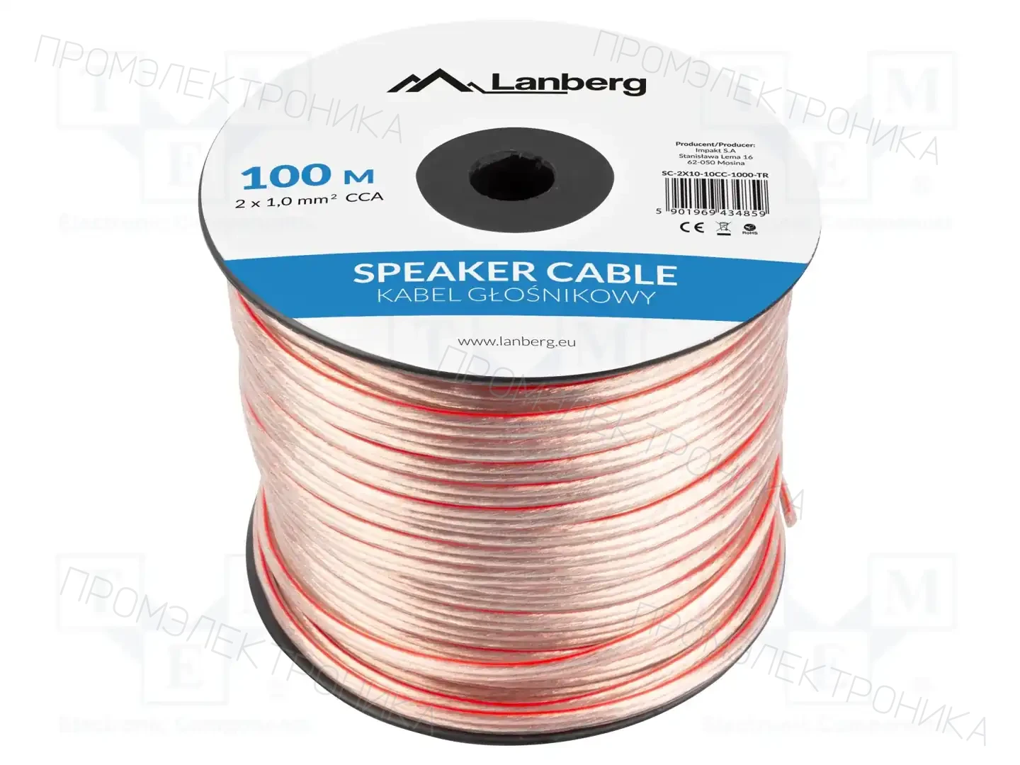 LANBERG SC-2X10-10CC-1000-TR — Провода для громкоговорителей