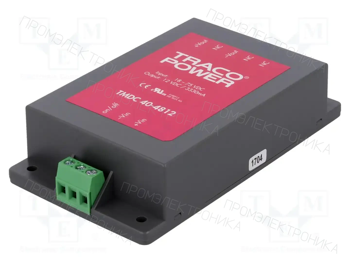 TRACO POWER TMDC 40-4812 — Преобразователи DC/DC