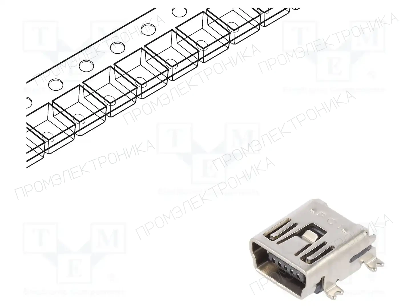 AMPHENOL COMMUNICATIONS SOLUTIONS 10033526-N3212MLF — Разъeмы USB и IEEE1394