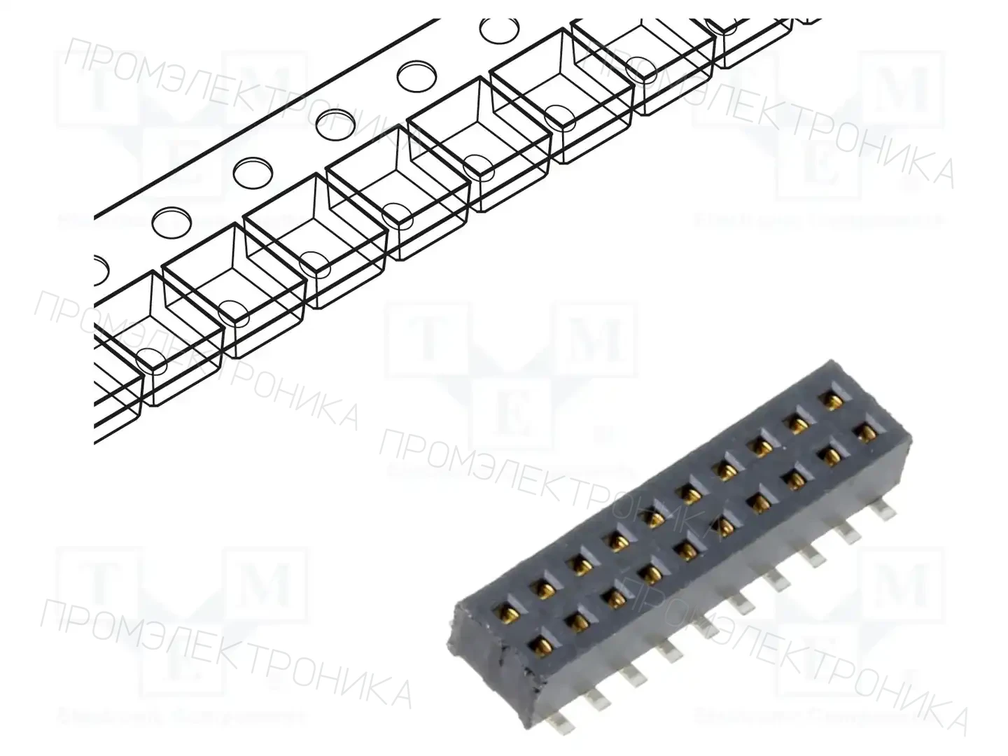 SAMTEC CLP-105-02-L-D-P — Разъeмы пластина - пластина