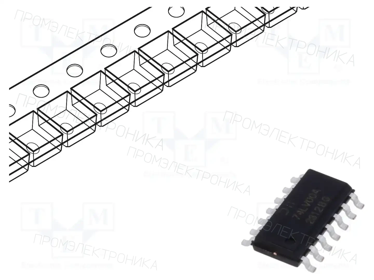 DIODES INCORPORATED 74LV00AS14-13 — Ворота, инверторы
