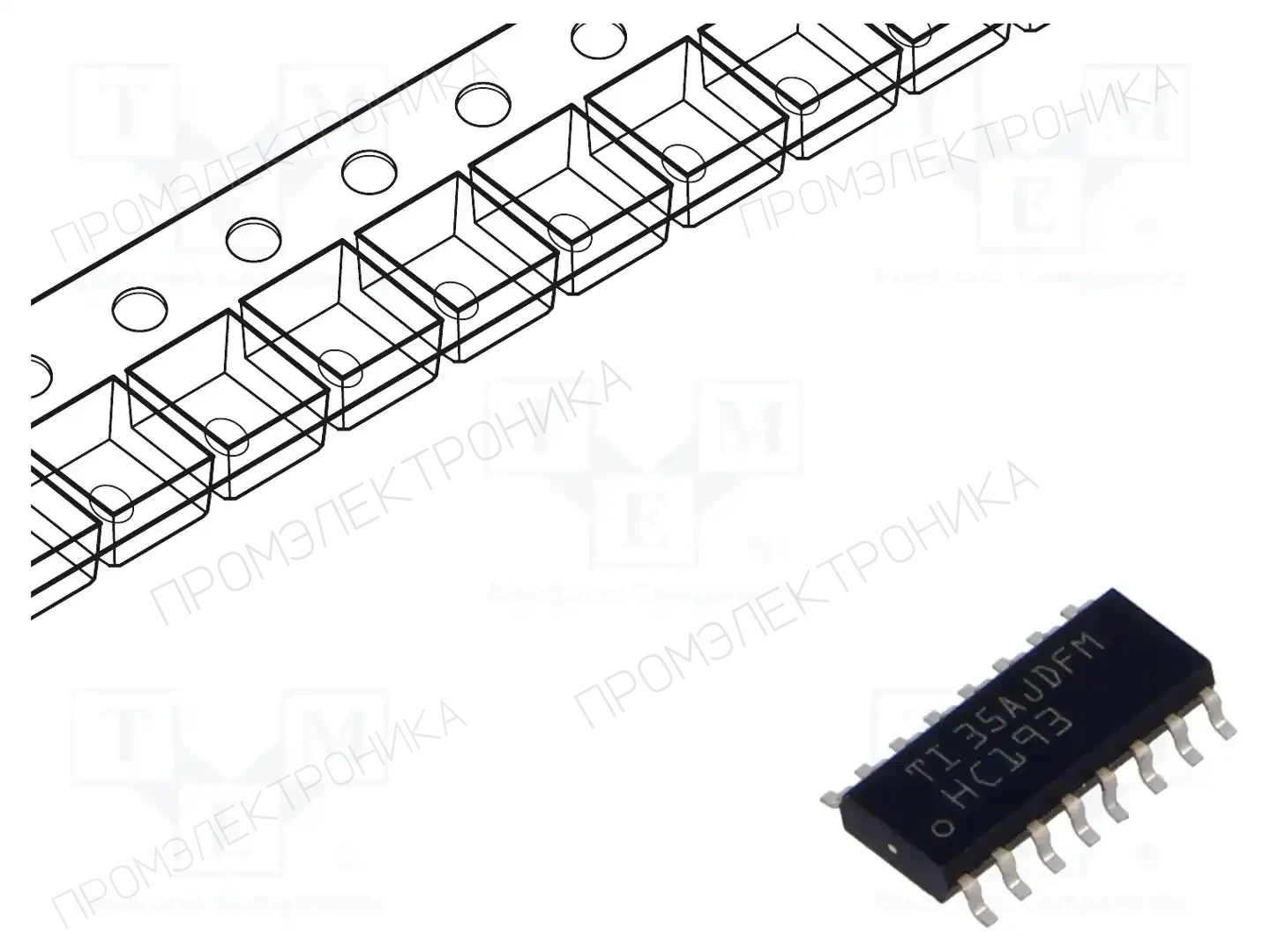 Texas Instruments SN74HC193DR — Счетчики/делители