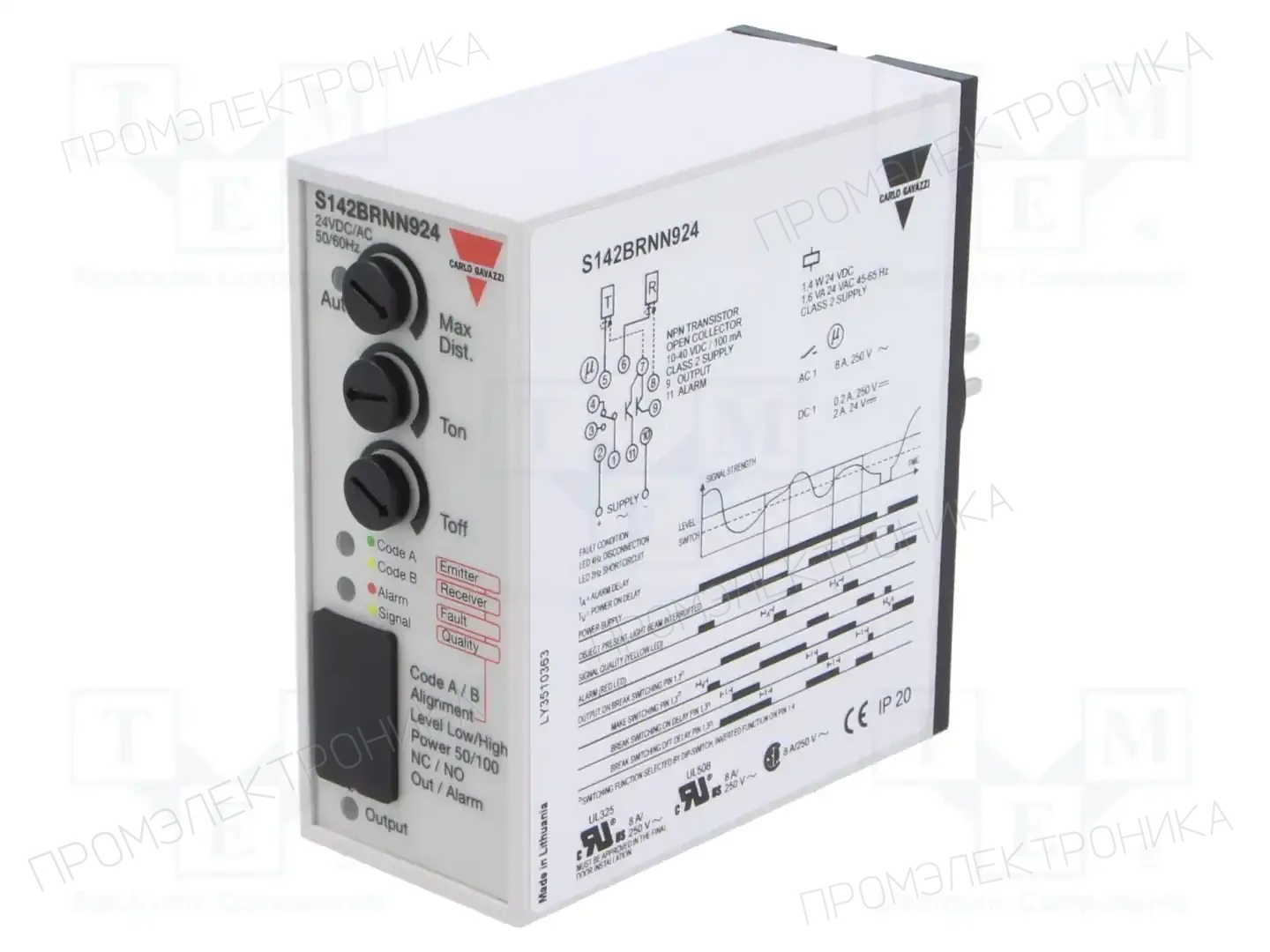 CARLO GAVAZZI S142BRNN924 — Стандартные фотоэлектрические датчики