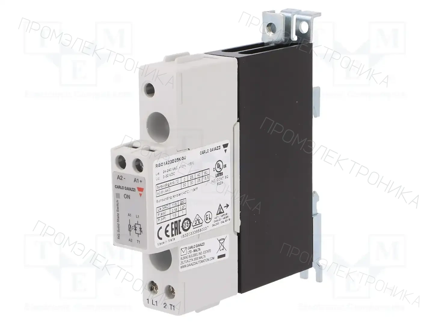 CARLO GAVAZZI RGC1A23D25KGU — Реле SSR однофазные