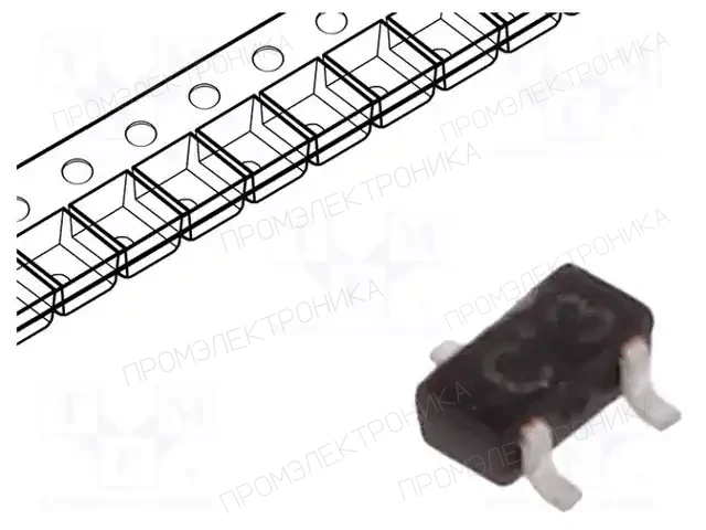 onsemi DTC123JET1G — Транзисторы NPN SMD
