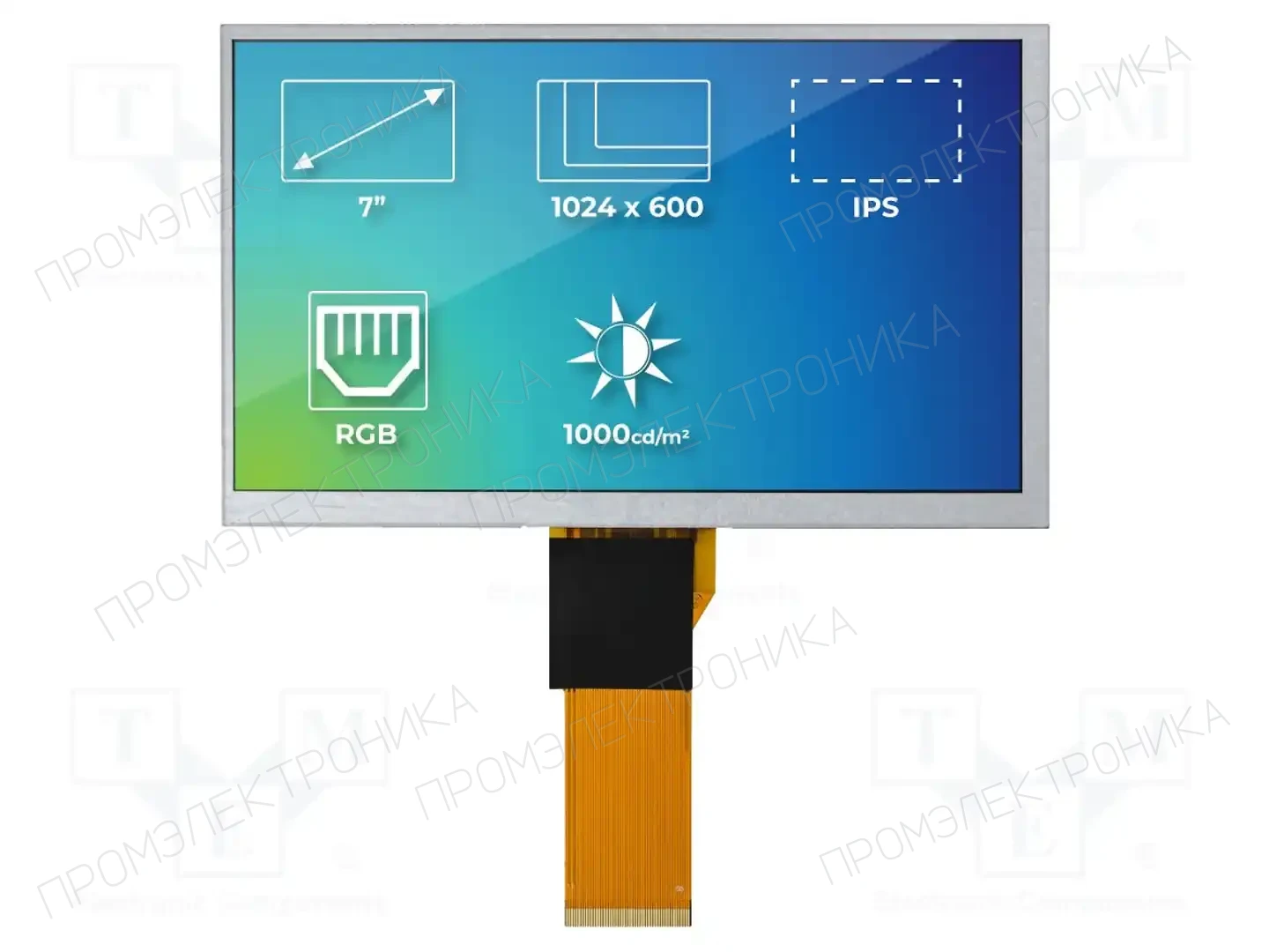 Riverdi SM-RVT70HSTNWN00 — Дисплеи TFT