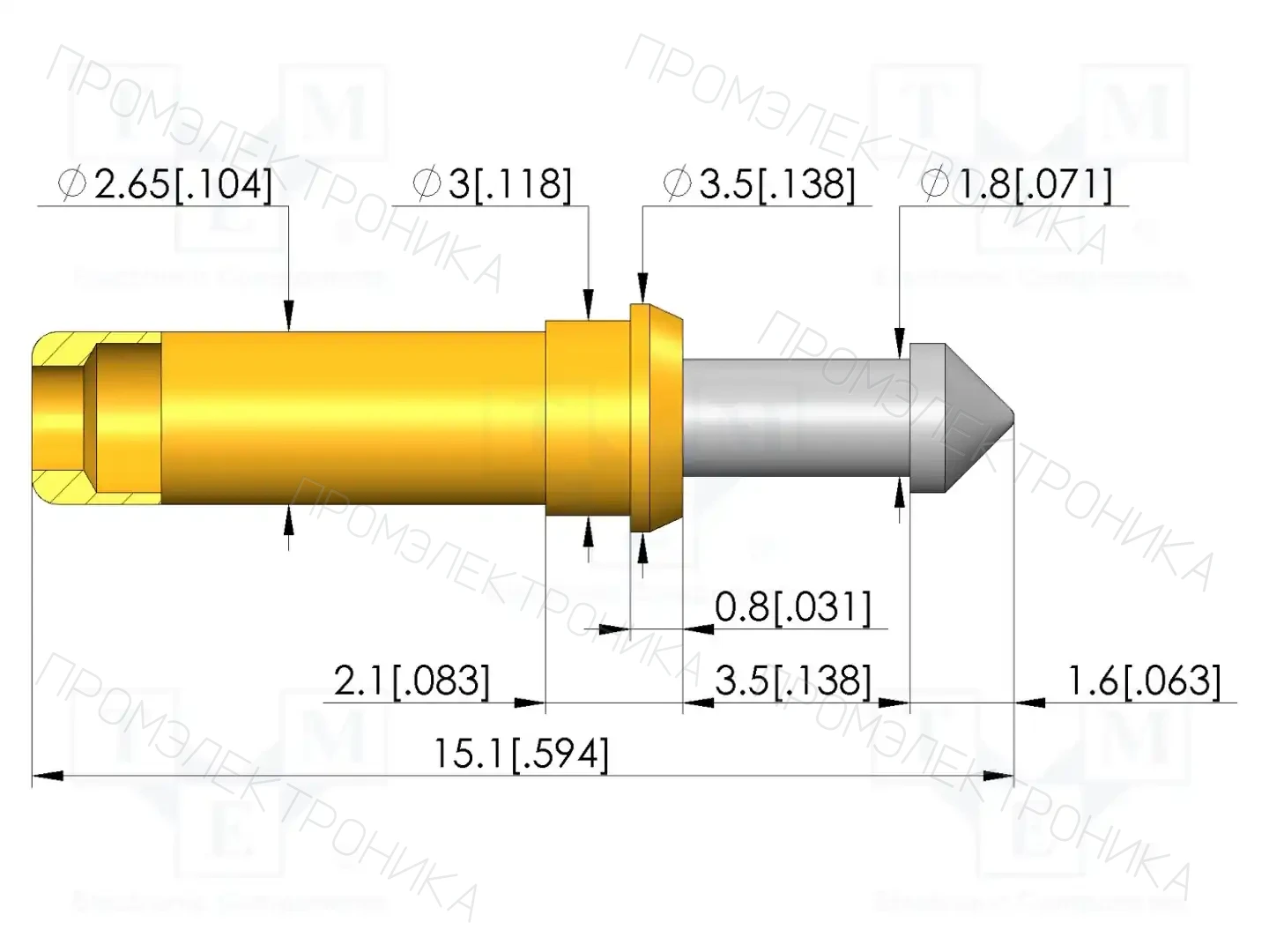 INGUN GKS-913 308 230 R 0802 0 — Измерительные щупы
