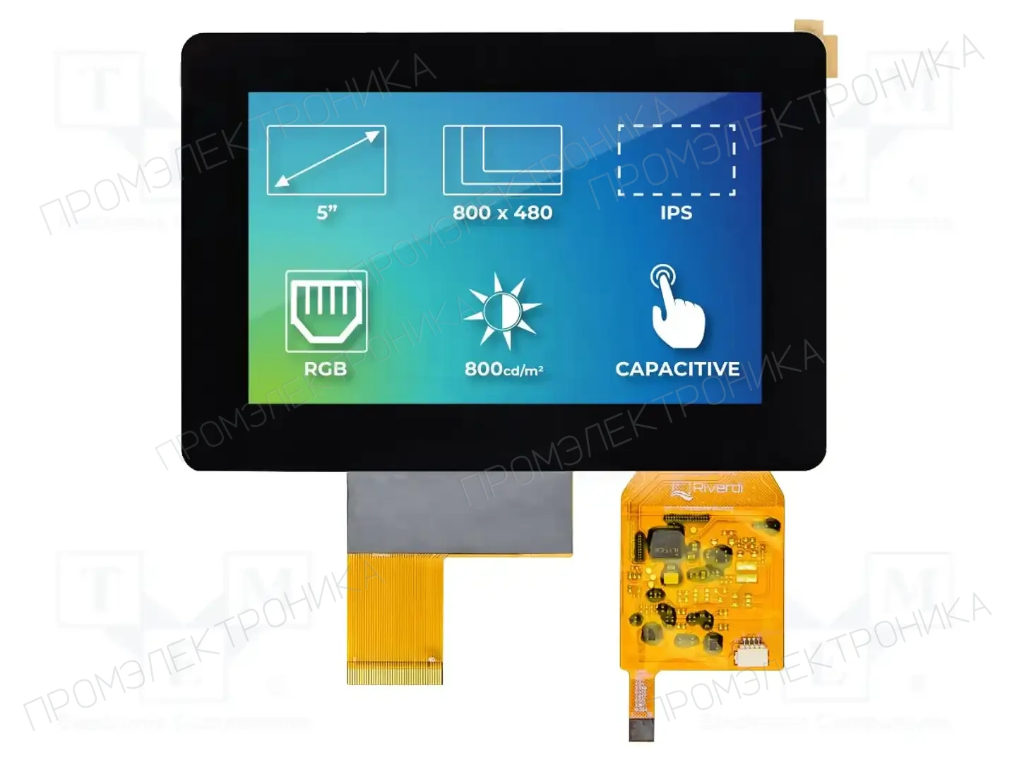 Riverdi RVT50HQTNWC00 — Дисплеи TFT