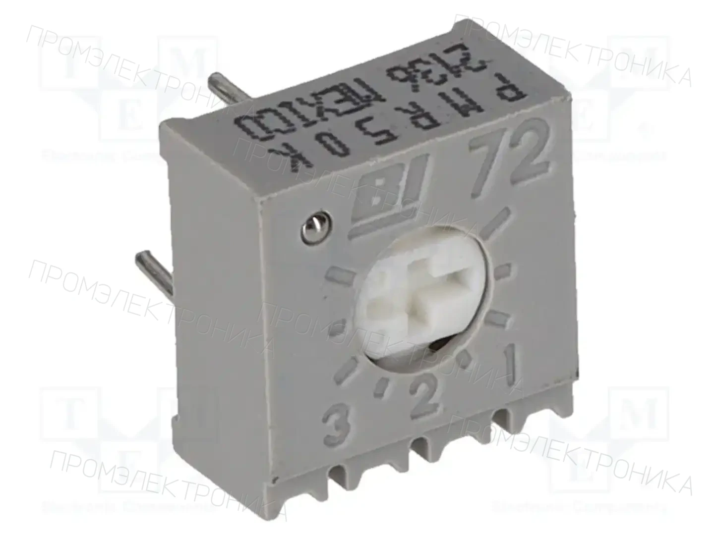 TT ELECTRONICS 72PMR50KLFTB — Потенциометры THT однооборотные